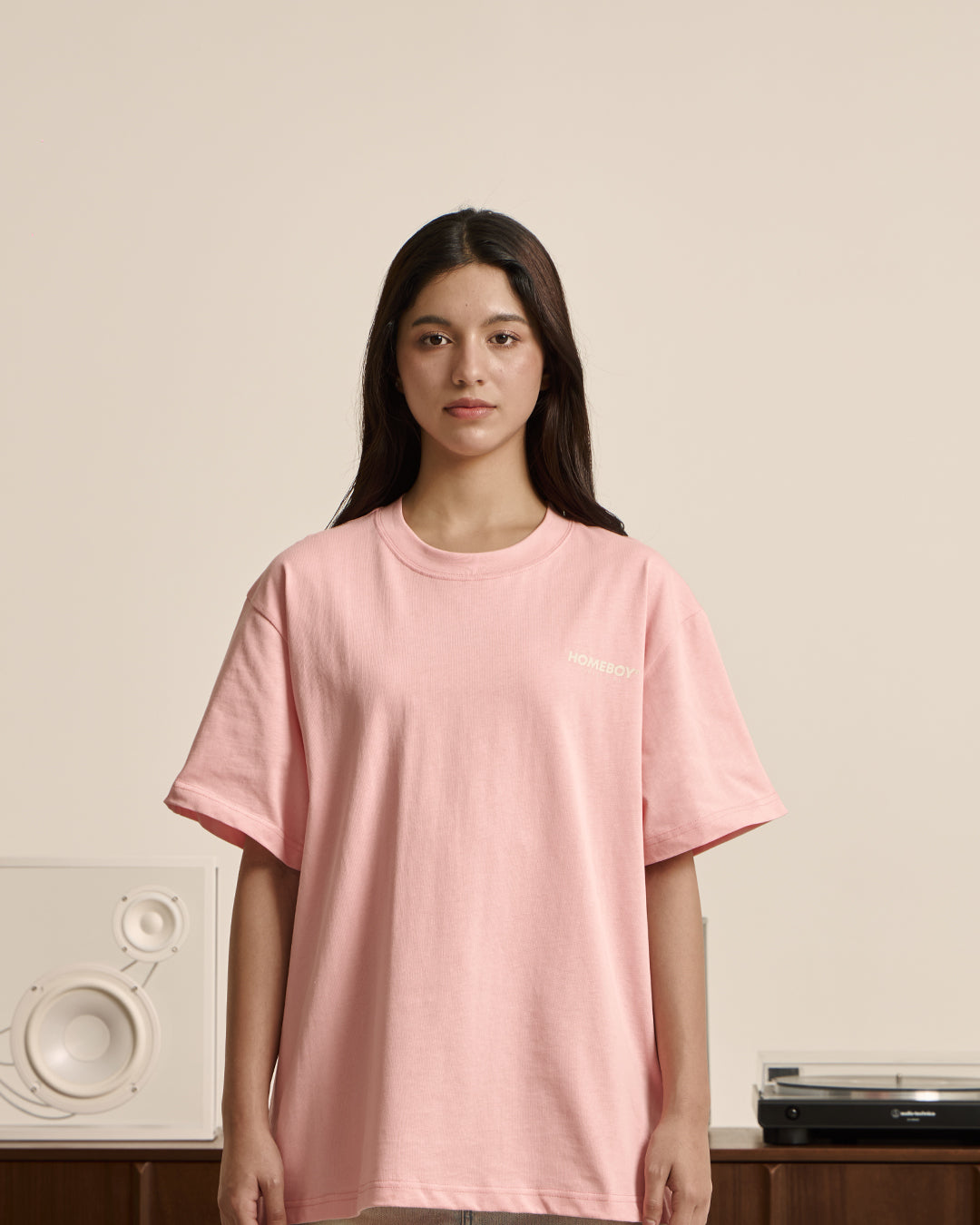 HB BASIC TEE CLASSIC LOGO PINK