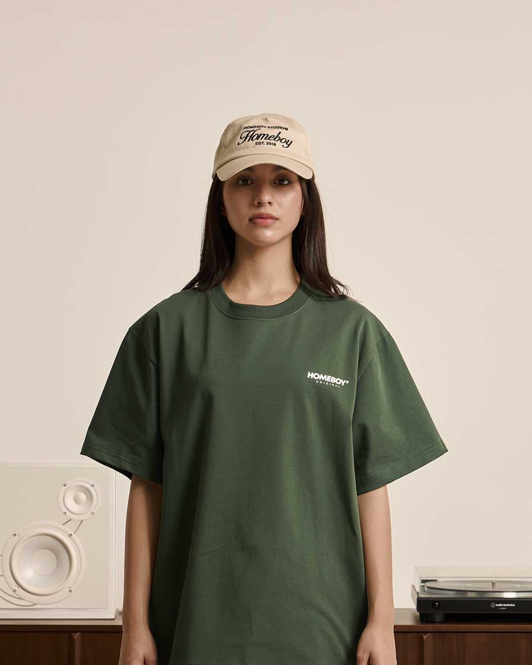 HB BASIC TEE CLASSIC LOGO GREEN
