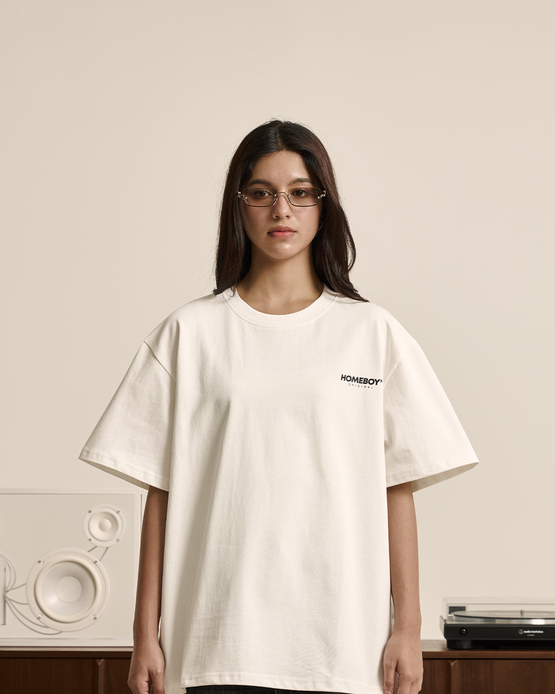 HB BASIC TEE CLASSIC LOGO WHITE