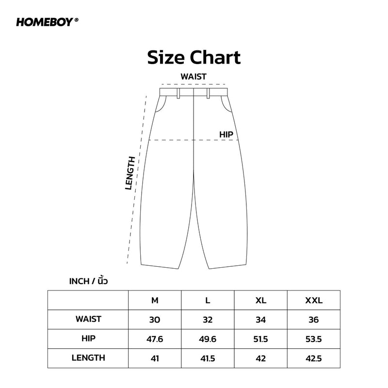HB.HMBY.BAGGY.JEANS Size Chart