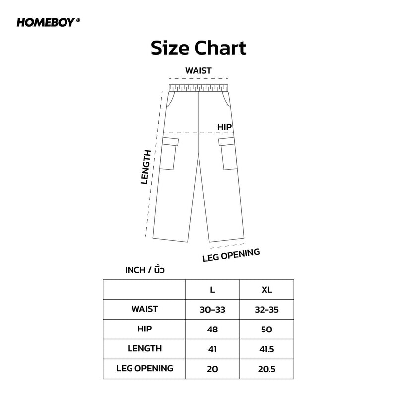 HB.HEART.PATCH.CARGO Size Chart