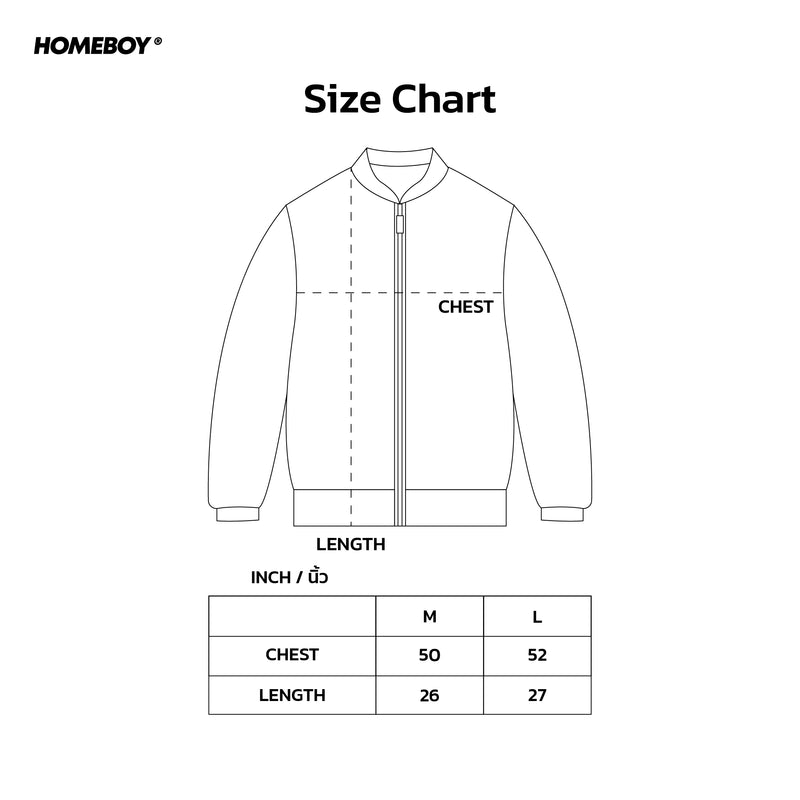 HB.SIDEKICKS.TWO-WAY.JACKET Size Chart