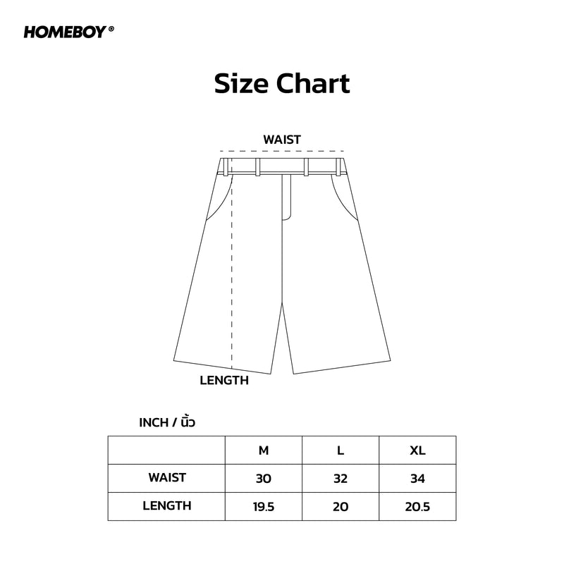 HB.HOLIDAY.SHORTS Size Chart