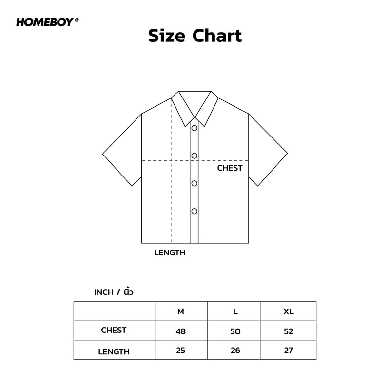 HB.HOMEWORLD.CROPPED.SHIRT Size Chart