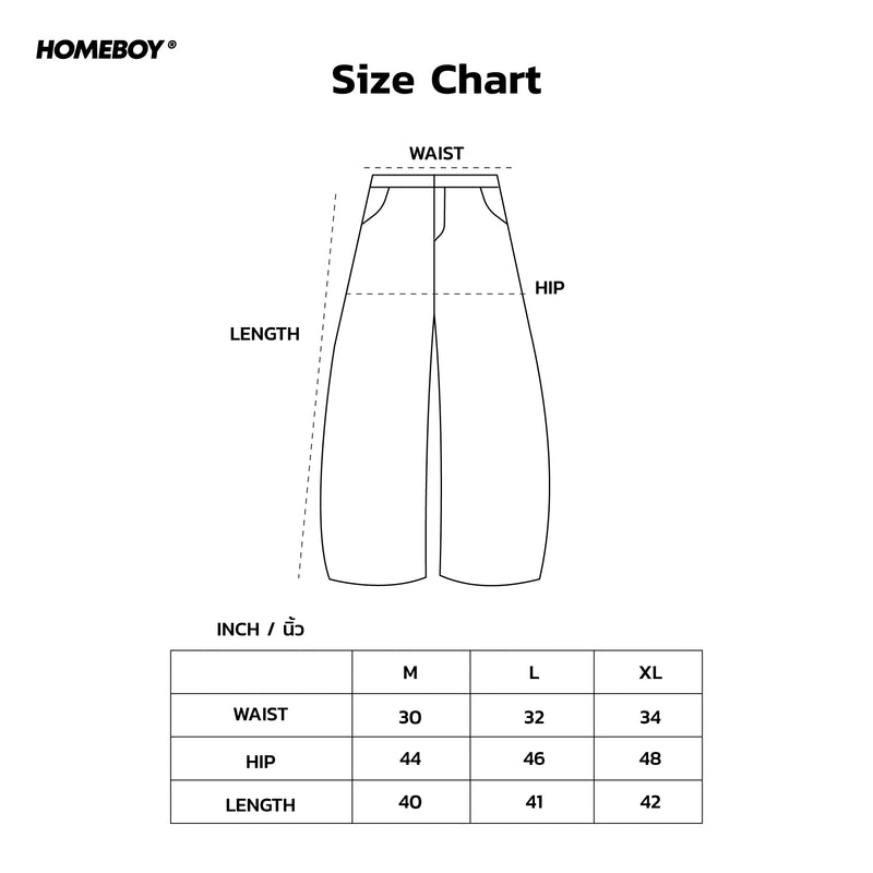 HB.BALLOON.PANTS Size Chart