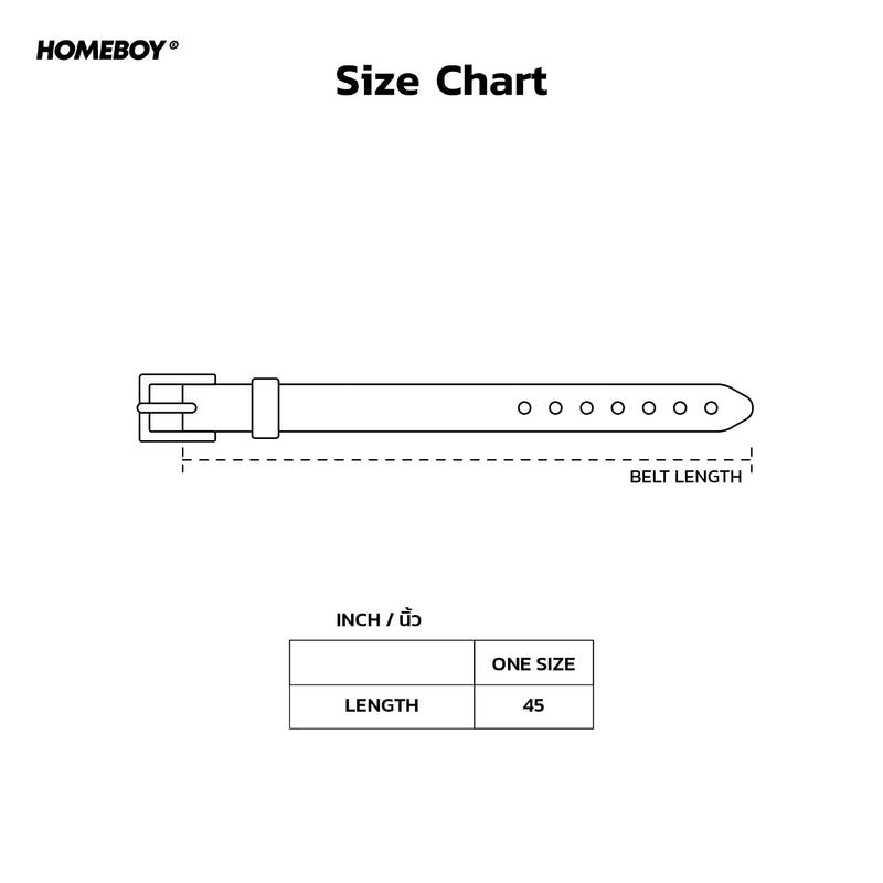 HB.GENUINE.BELT Size Chart