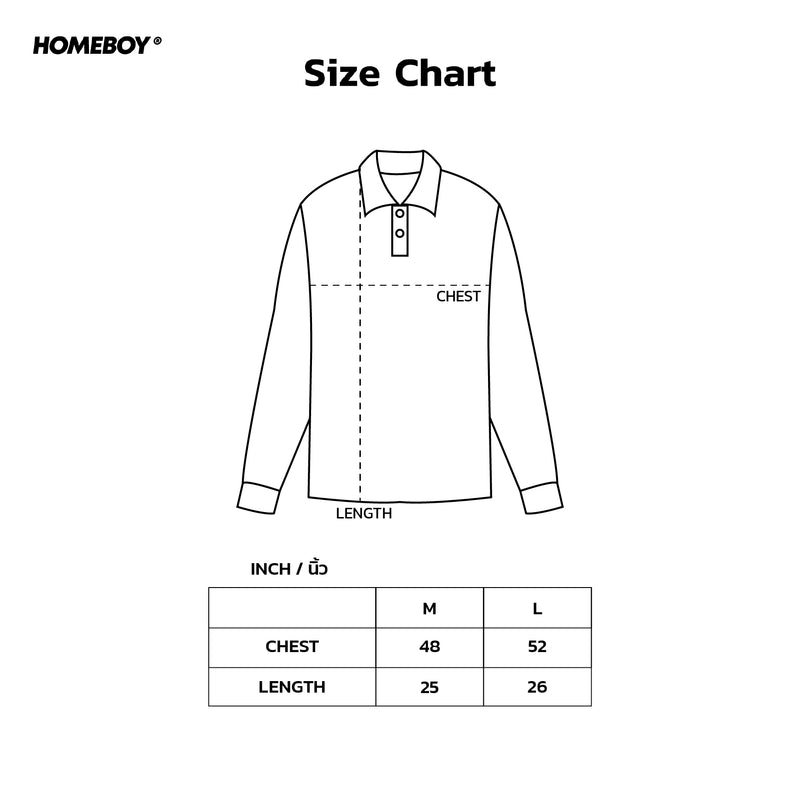HB.GREEN.DAY.SWEATER Size Chart