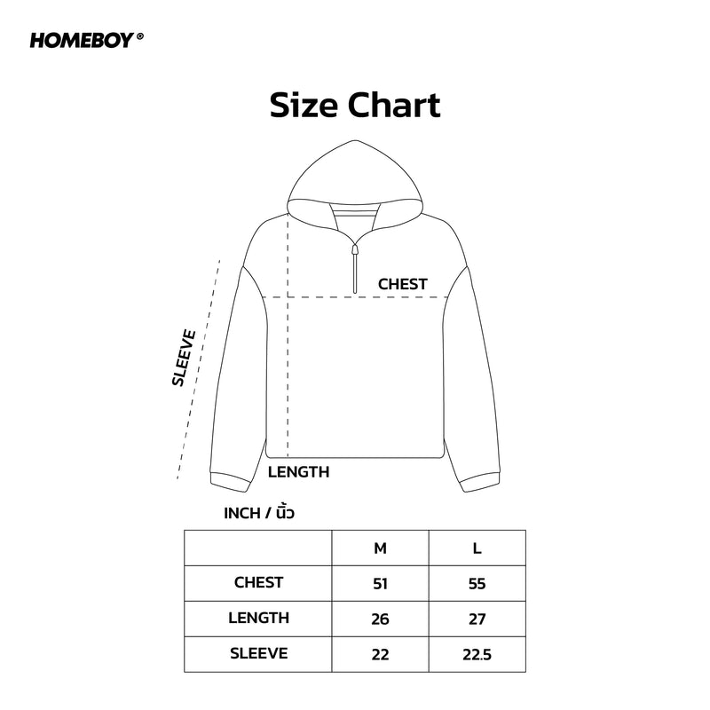 HB.STREET.BOY.HOODIES.BOXY Size Chart