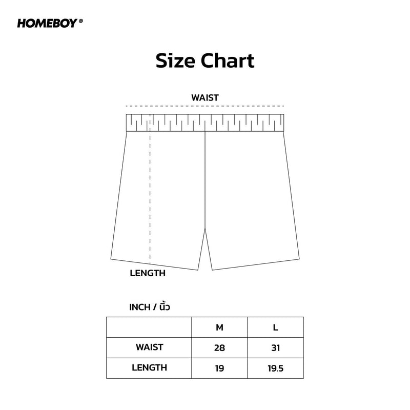 HB.RED.SHORTS.PANTS Size Chart