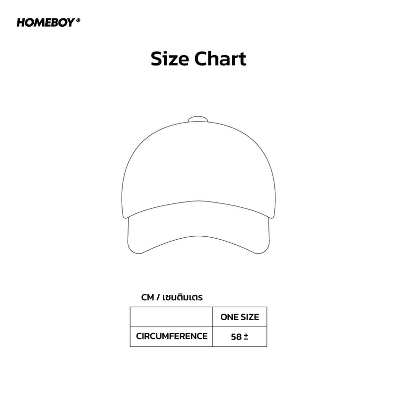 HB.BLACK.HEART.CAP Size Chart